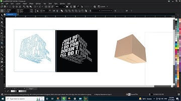 3d cube  text effect using coreldraw with ahsan sabri