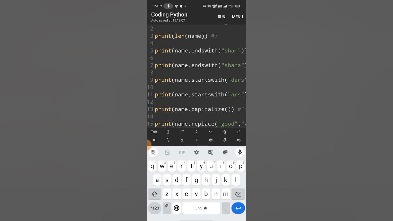 built in string function in python programming - YouTube