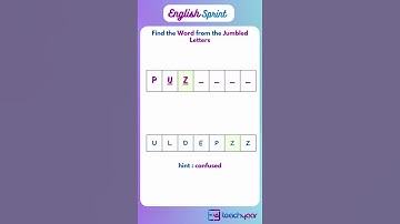 Find the Word from the Jumbled Letters | English Puzzle
