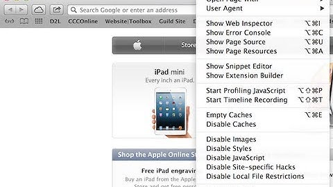 How To View Page Source in Safari