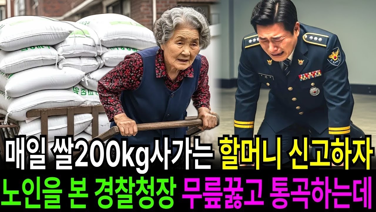 매일 쌀200kg를 사가는 폐지줍는 할머니, 수상해서 가게주인이 신고했더니 경찰청장 달려와 노인앞에 무릎꿇고 오열하는데    ｜오디오북 ｜ 사연라디오 ｜ 감동사연 ｜