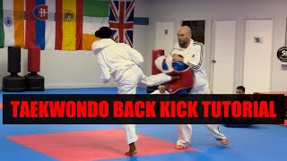 Taekwondo Back Kick Tutorial / Correctives by Mark Warburton 66 views 2 months ago 1 minute, 43 seconds