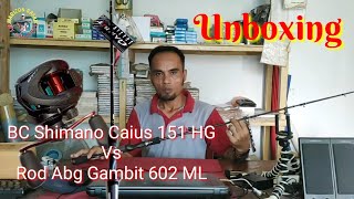 UNBOXING BC SHIMANO CAIUS VS ROD ABUGARCIA