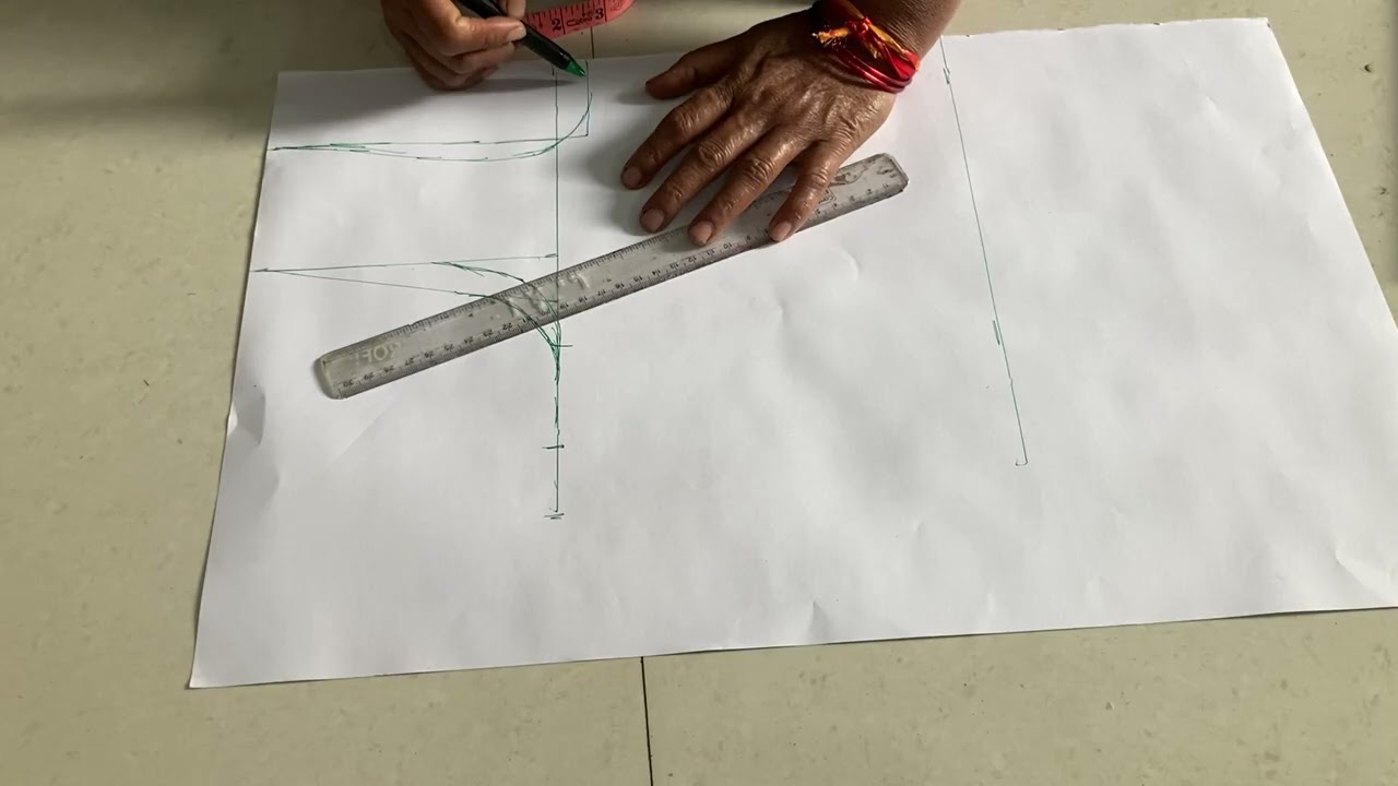 ३८ छाती चे प्रिंस कट ब्लाउज़ कटिंग II