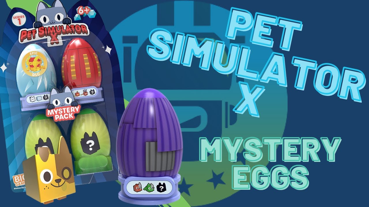 New ROBLOX Pet Simulator X Series 1 Four Egg Mystery Pack with EPIC DLC Code