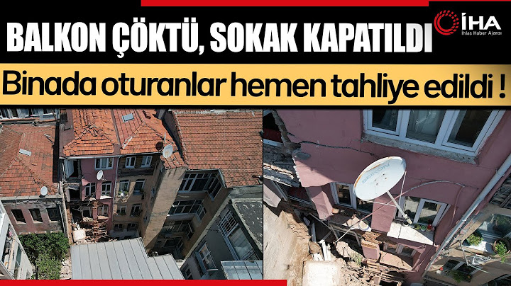 Bir Anda 3 Katlı Binanın Balkonu Çöktü, Bina Tahliye Edildi !