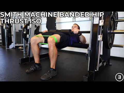 Smith Machine Banded Hip Thrust Isometric
