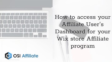 How to access your Affiliate User