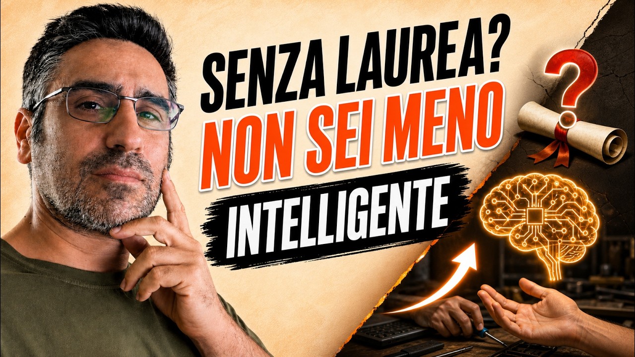 Thumbnail del video Non Hai una Laurea? Non Significa che Sei Meno Intelligente