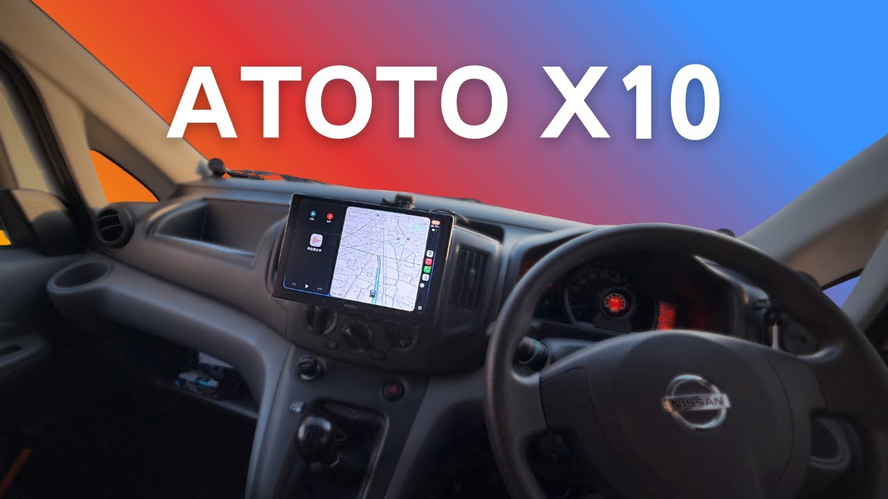 I tried out the huge-screen ATOTO X10 | Nissan NV200 - YouTube