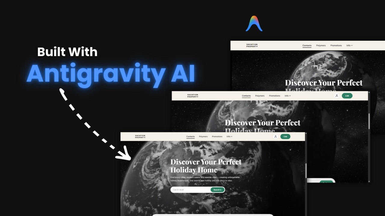 I Built a Cinematic Animated Website Using Antigravity (No Code) - YouTube