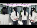 How to do A Natural Ponytail Without Ponytail Hair Extensions For Thin /Short Hair