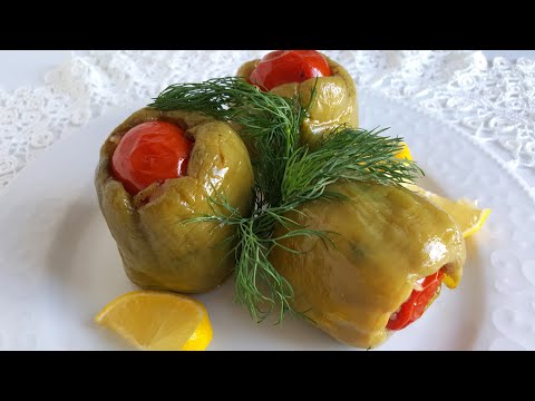 ZEYTİN YAĞLI BİBER DOLMASI TARİFİ