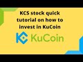 How to trade KCS/kucoin  | Simple easy tutorial.