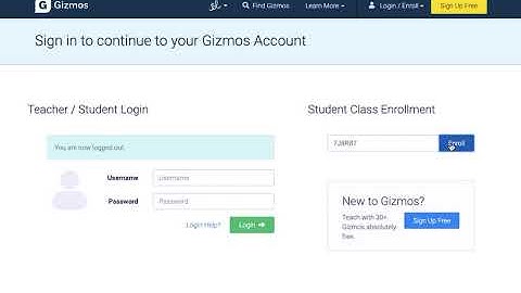 Gizmo Student Class Enrollment