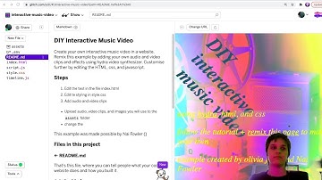 CoLab | DIY Interactive Music Video | Editing HTML