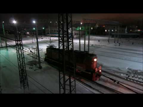 Манёвры тепловоза ТЭМ18ДМ,