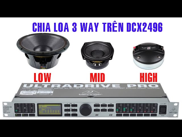 Setup Chia Âm Thanh 3 WAY, Trên DCX2496 Behringer