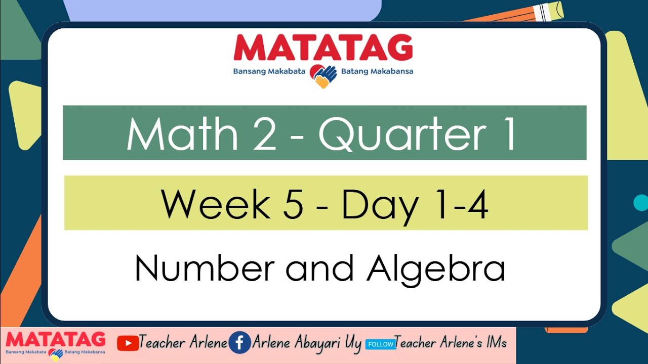 Math 2 Week 5 Day 1 to 4 Quarter 1 Number and Algebra - YouTube