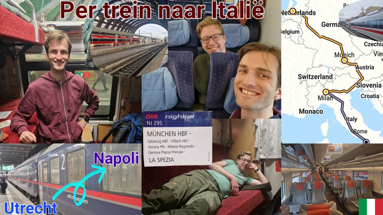 Per trein naar Italië | Vakantie Naples 2023 | 