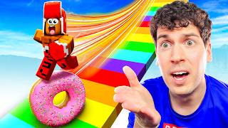 МОЙ ДРУГ ЧУТЬ НЕ УПАЛ!🤣 ГОНКА НА ПОНЧИКАХ В РОБЛОКС!