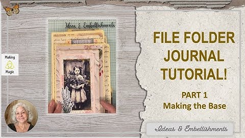 File Folder Junk Journal Tutorial Part 1 - Making the Base