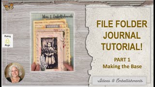 File Folder Junk Journal Tutorial Part 1 - Making the Base