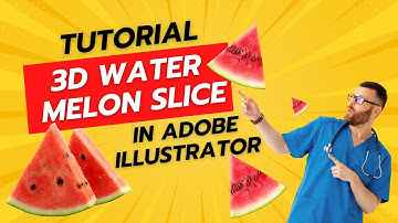 How to Design a 3D Watermelon Slice in Adobe Illustrator Tutorial. Try it yourself!