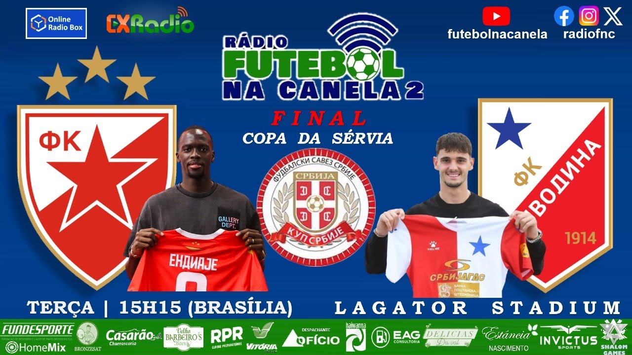 Ao Vivo - Copa da Sérvia - Decisão: Estrela Vermelha x Vojvodina - YouTube