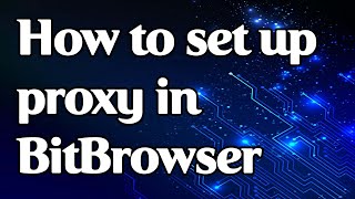 How to set a proxy in BitBrowser