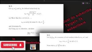 Master Recursive Sequences: Limits & Bounds Proofs | BeeMaths