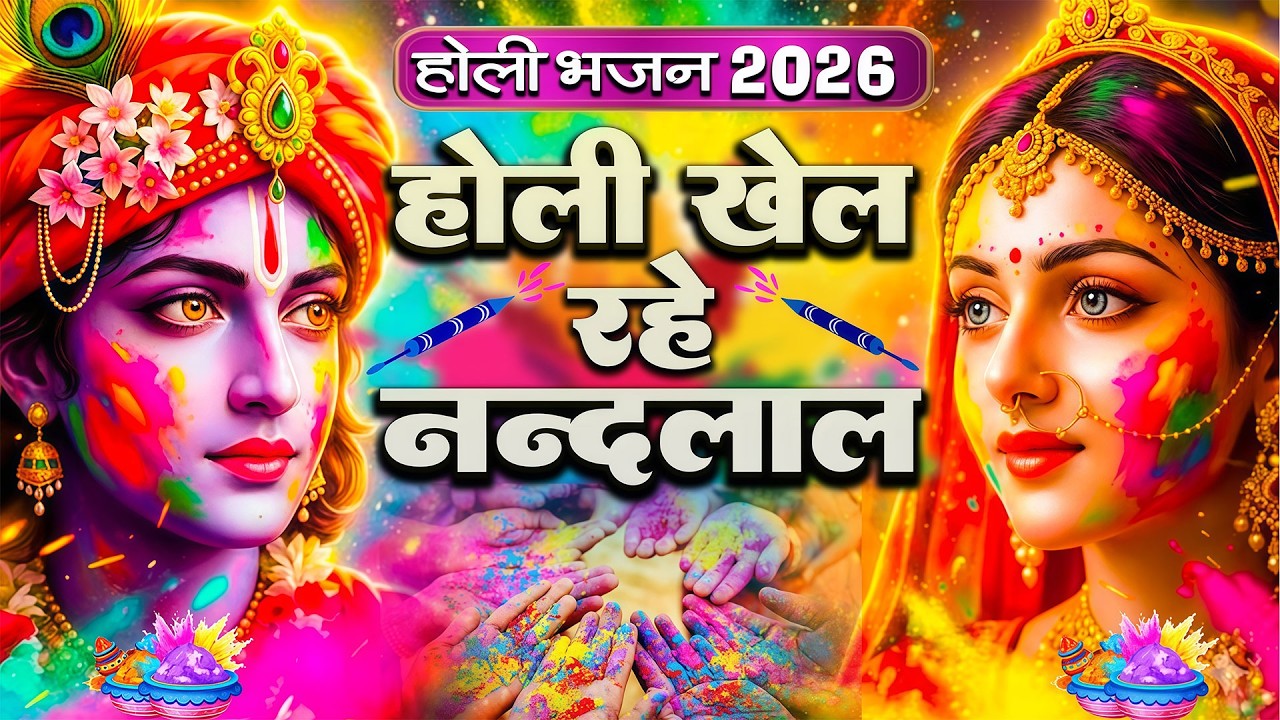 होली खेल रहे नन्दलाल !! 2026 के होली भजन !!  Nonstop Holi Bhajan 2026 | Radha Krishna Holi Bhajan