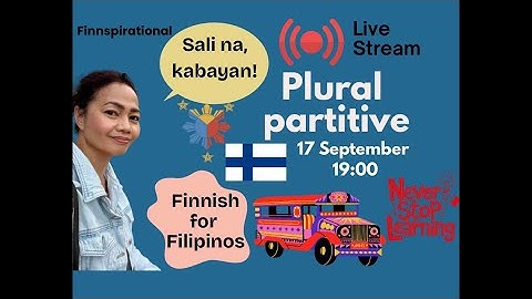 Finnish plural partitive for Filipinos