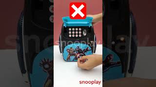 Money Piggy Bank Machine as a School Bag with simulated fingerprint sensor (Assorted Design)