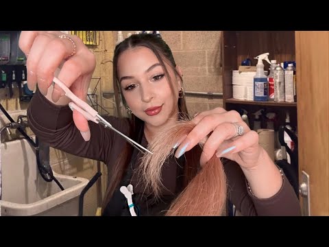 ASMR $5 haircuts in School Janitors Closet 💇‍♀️🧹