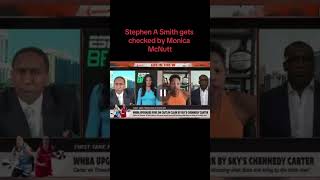 Stephen A Smith Gets Checked By Monica McNutt!!