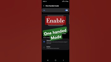 How to enable one-handed mode on samsung mobile? #shortsfeed #shorts #mobilesetting