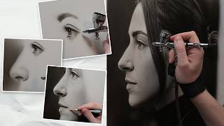 Starting A Portrait! Painting in the Eye, Nose, & Mouth
