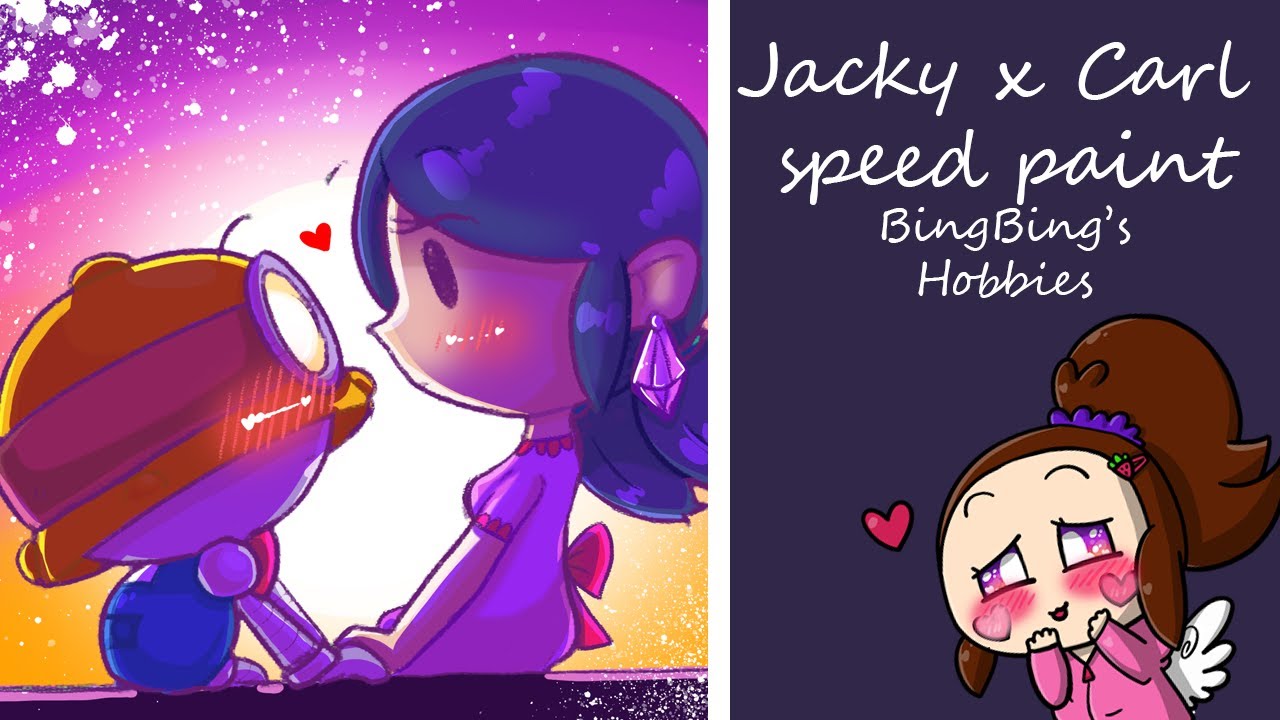 Jacky X Carl Fanart Speed Paint Brawl Stars Fanart Shipping Youtube - brawl stars penny fan art