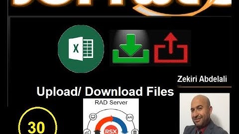 Upload / Download files in Rad Server API تعلم