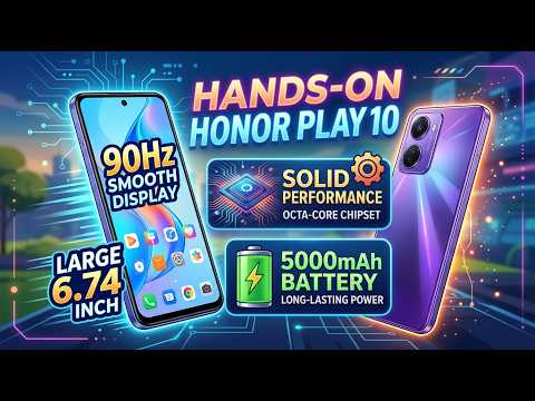 Hands on HONOR Play 10 Large 90Hz display, solid performance, 5000mAh battery