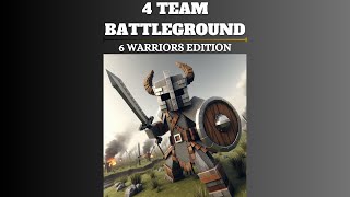 4 Team Battleground - 6 Human Warriors Edition | Minecraft Custom NPCs Mod