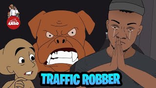 Traffic Robber receives the shock of his life