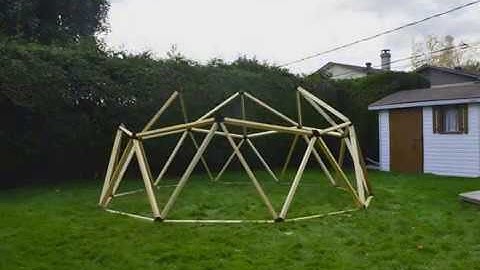 DomeAge 2V Geodesic Dome Connector Kit - Time-lapse