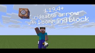the rideable arrows in 1.19.4+ with only 1 command block