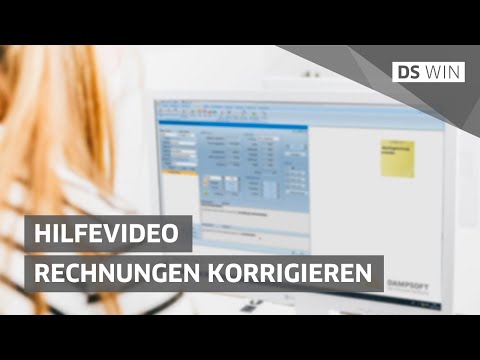 Rechnungen korrigieren im DS-Win