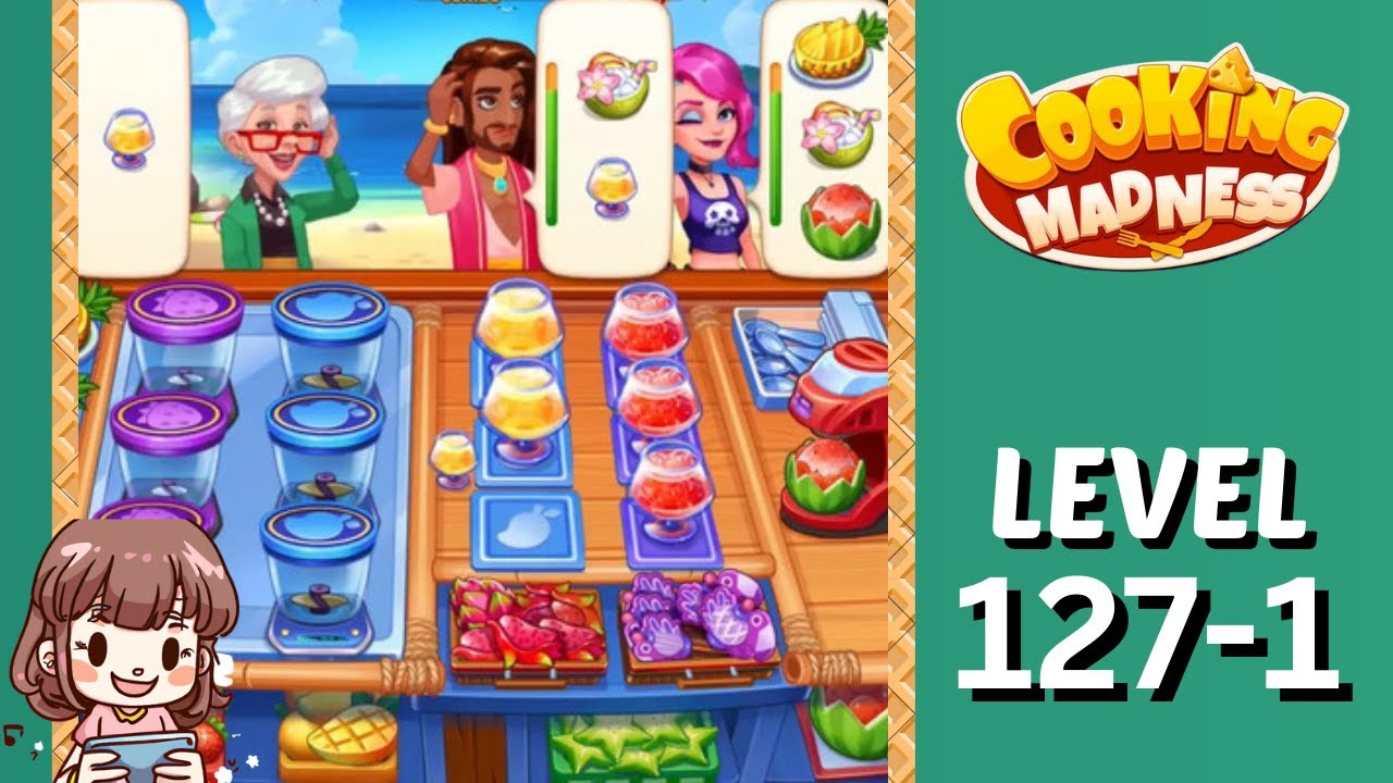 Cooking Madness Level 127-1 Pancake | No Boosters 🥞🍨🍹