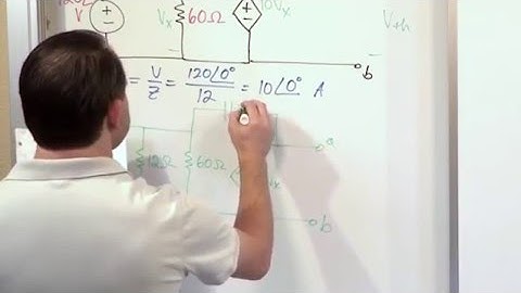 Lesson 6 - AC Thevenin Equivalents, Part 5 (AC Circuit Analysis)