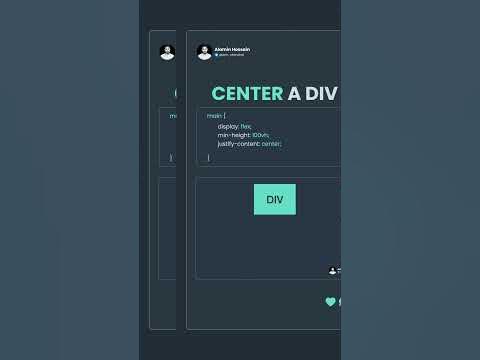 How to center a div in html css | Center a div with CSS - YouTube