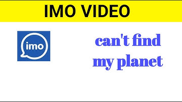 can not find imo my planet